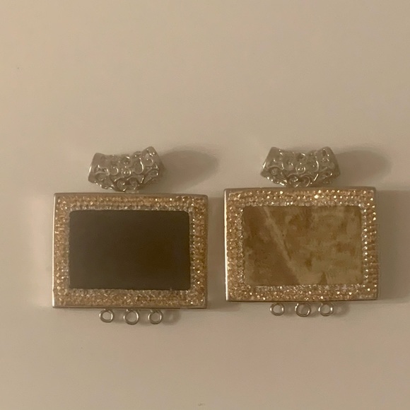 Lot of SEVEN Large Stone and Crystal Pendants - Picture 10 of 10